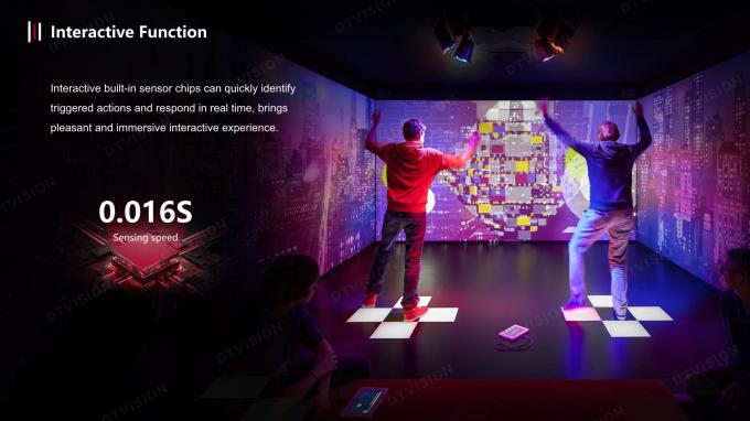 P4.8 Indoor Full Color Interactive Digital Dance Floor Led Display Floor Tile Led Stage Wedding Screen Touch Screen Type 1