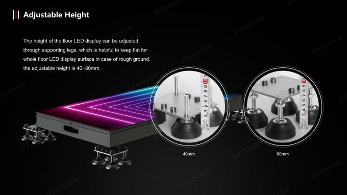 P4.8 Indoor Full Color Interactive Digital Dance Floor Led Display Floor Tile Led Stage Wedding Screen Touch Screen Type 5