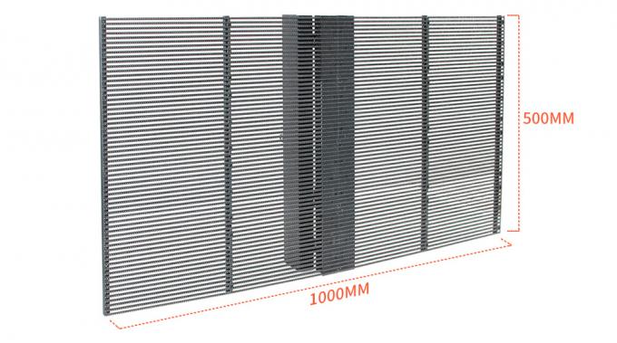3.91-7.82mm Pixel Pitch Pantalla de visualización LED transparente con 75% de transparencia para una distancia de visualización de 5-100m 0