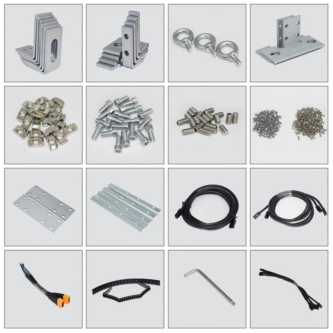 3.91-7.82mm Pixel Pitch Pantalla de visualización LED transparente con 75% de transparencia para una distancia de visualización de 5-100m 1