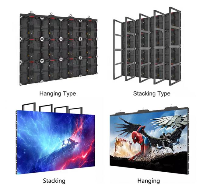 P3.91 P4.81 Pantalla LED para alquiler de eventos en vivo al aire libre Pantalla LED impermeable para escenario Pantalla de fondo de alto brillo Pared LED 9