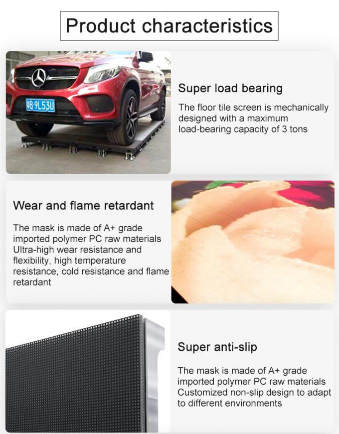 P3.91 Dansvloer Binnen/buiten Interactief LED-scherm voor dansvloer 0