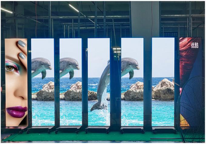 Pantalla de pantalla de cartel LED HD móvil de interior al aire libre de piso de pie P1.8 P2 Pantalla de cartel LED plegable P2.5 Pantalla de cartel LED 9