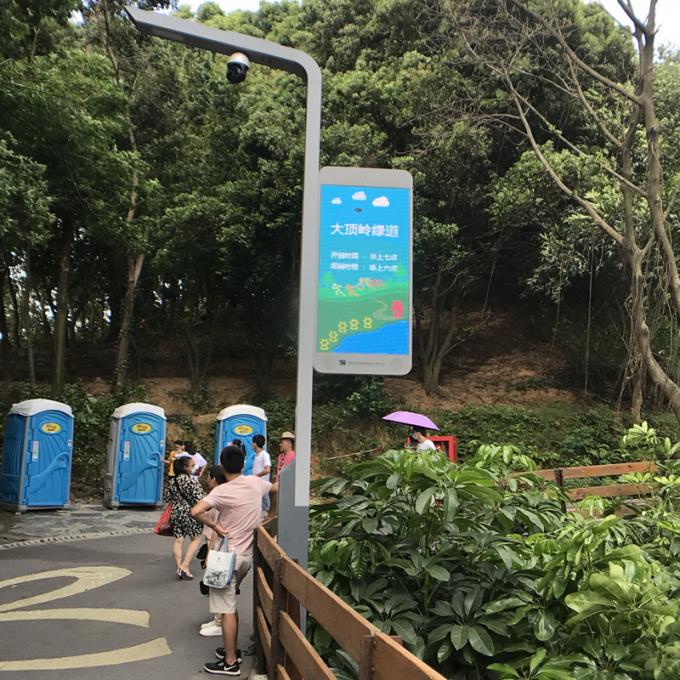 LED-Anzeigetafel für Straßenlaternen im Freien Werbung P4 Bildschirm drahtlose zentrale Verwaltung Zeichen 6