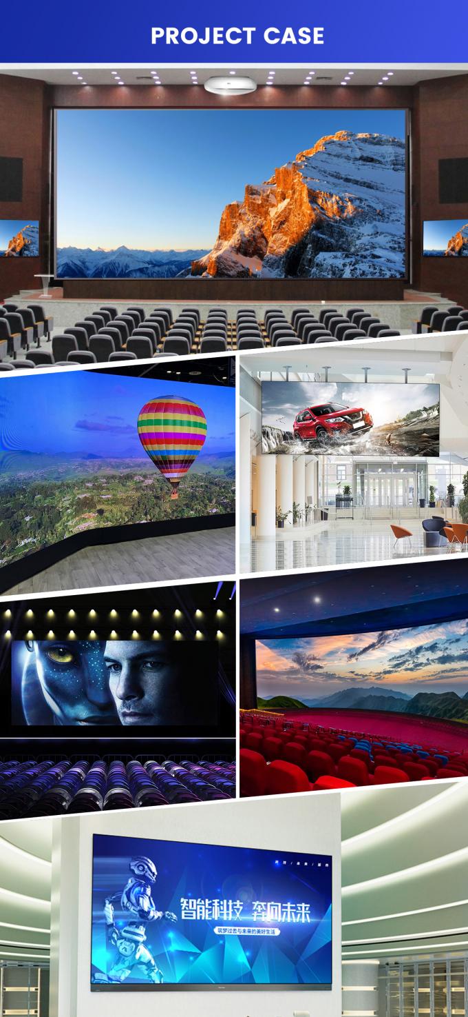 8K 4K HD P1.2 P1.5 P1.8 P2 P2.5 P3 Pantalla de panel de pared de video LED fija ultradelgada a color completo para interiores 2