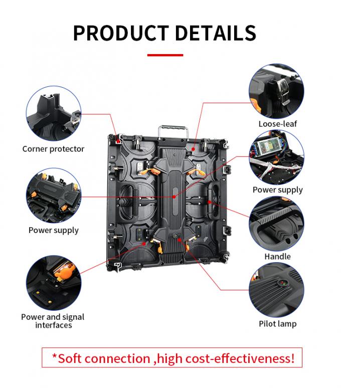 P3.91 P2.6 Aluguel de Cinema LED Screen Christmas Show Dança Festa LED Display Eventos Backstage Igreja LED Video Wall 0