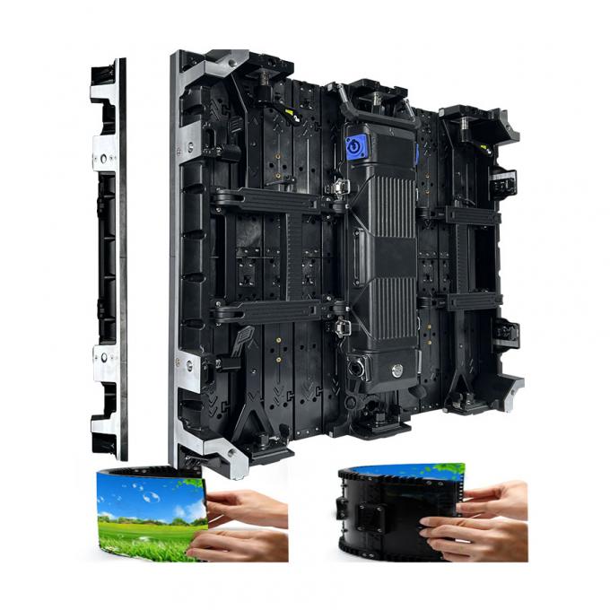 Gebogen scherm indoor/outdoor flexibele LED video wall huur LED display voor tentoonstelling & podium activiteiten - P2.976 P3.91 P4.81 1