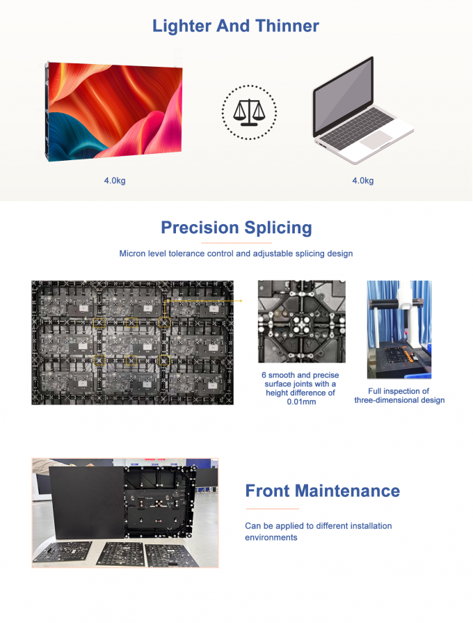Pantalla LED COB para interiores P0.9 P1.2 P1.5 P1.87 Precio de la pantalla de video Pantalla LED para interiores Pantalla LED COB 5