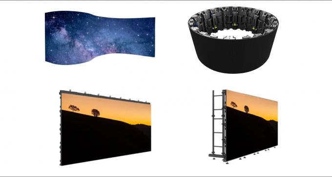 Pantalla curva flexible LED P1.95 P2.976 Pantalla LED de alquiler Alto brillo Pantalla de escenario 6